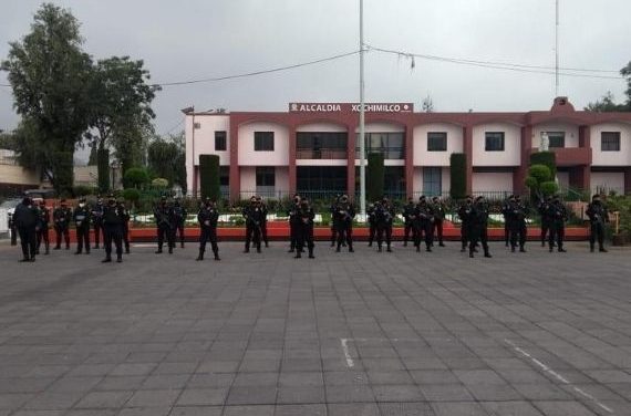 Con 25 Elementos De La SSC Refuerzan Seguridad En Xochimilco.