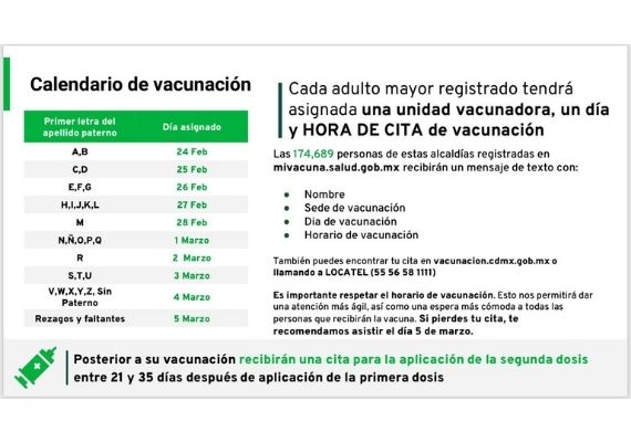 Mañana Vacunan A Los Adultos Mayores De Iztacalco, Xochimilco Y Tláhuac Informativo Detodoen Megalopolis 10